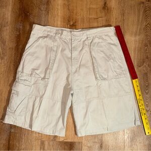 Stanley and JoJo 38 Khaki jnco-like Fisherman Wide High Rise Cargo Cotton Shorts